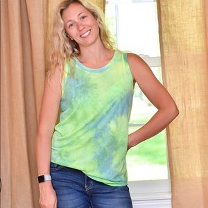 Neon Tie Dye Tank